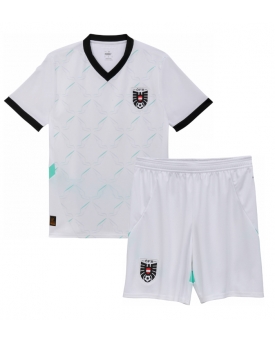 Austria Maglia Gara Trasferta Repliche Europei 2024 Bambino